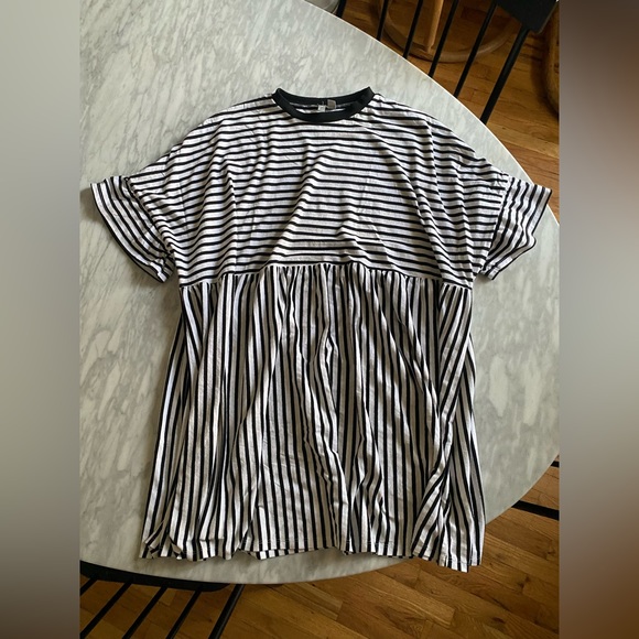 ASOS DESIGN Tall Oversized Smock T-Shirt Dress - Picture 4 of 6